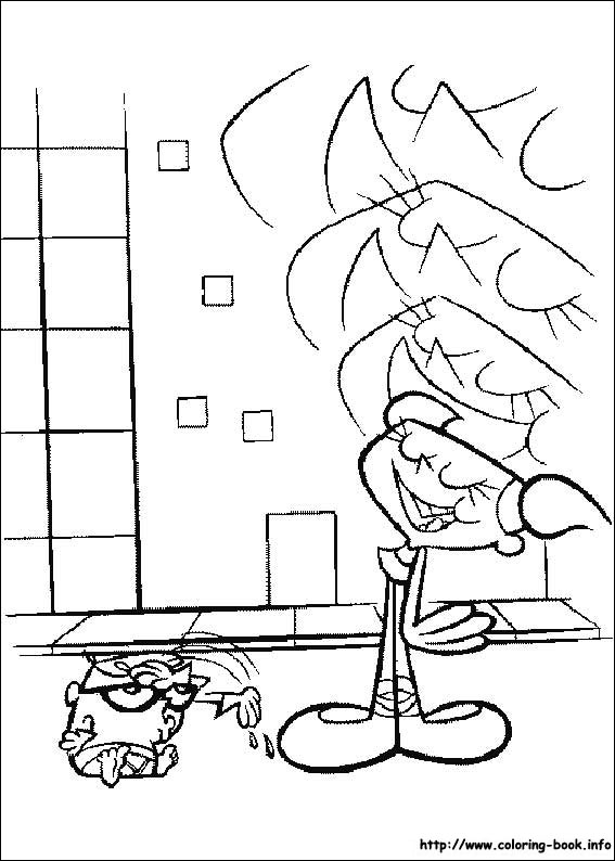 Dexter's Laboratory coloring picture